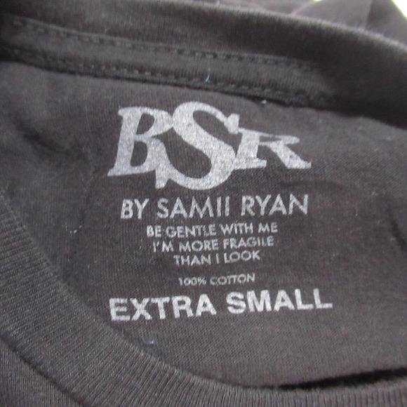 BSR by Samii Ryan T-Shirt Love the Earth Love Each Other Black Womens XS - Picture 3 of 4